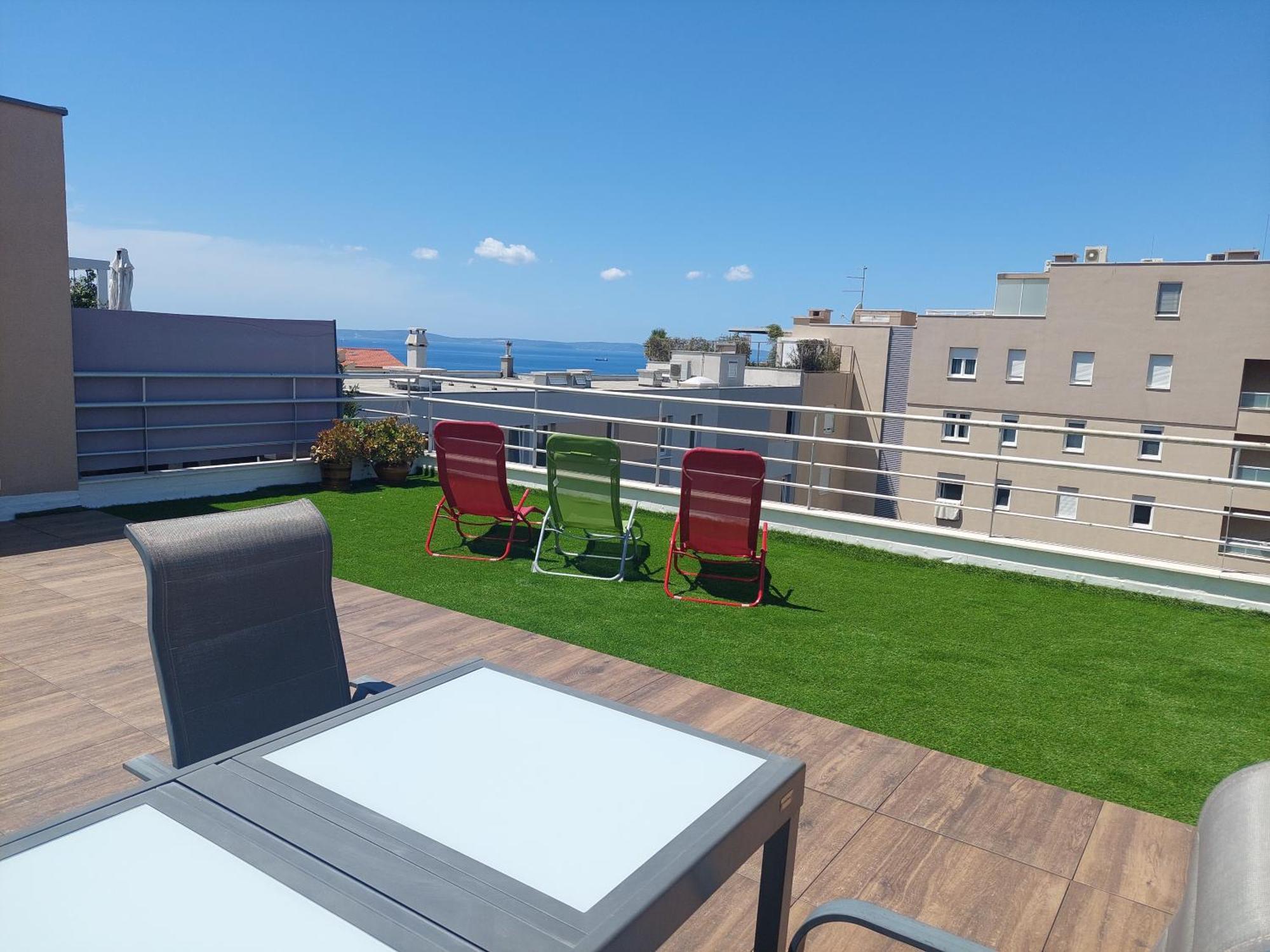 Penthouse Znjan Apartment Split Bagian luar foto